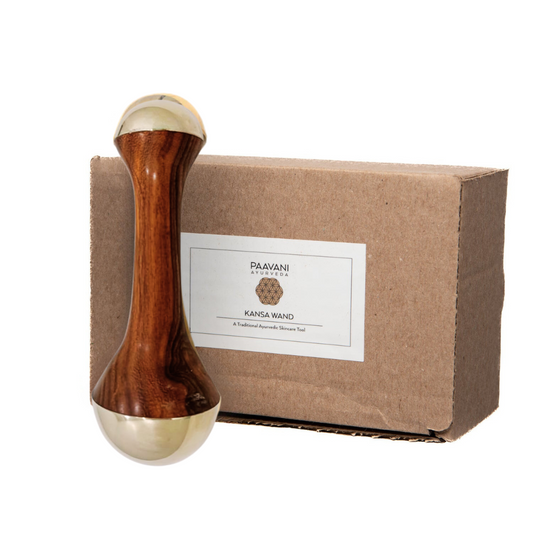 Dual-Dome Kansa Wand | Paavani Ayurveda | AI-Verified Clean | Daily Ritual Lab
