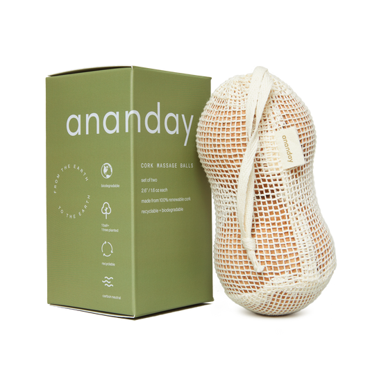 Cork Massage Ball Set | Ananday | AI-Verified Clean | Daily Ritual Lab