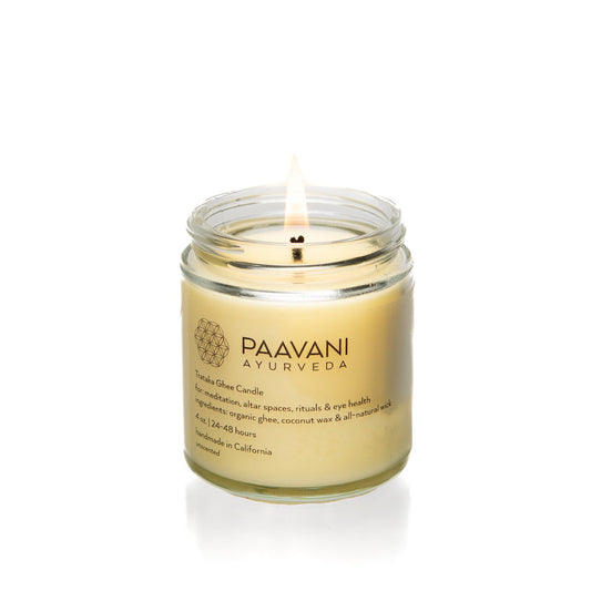 Trataka Ghee Candle | Paavani Ayurveda | AI-Verified Clean | Daily Ritual Lab