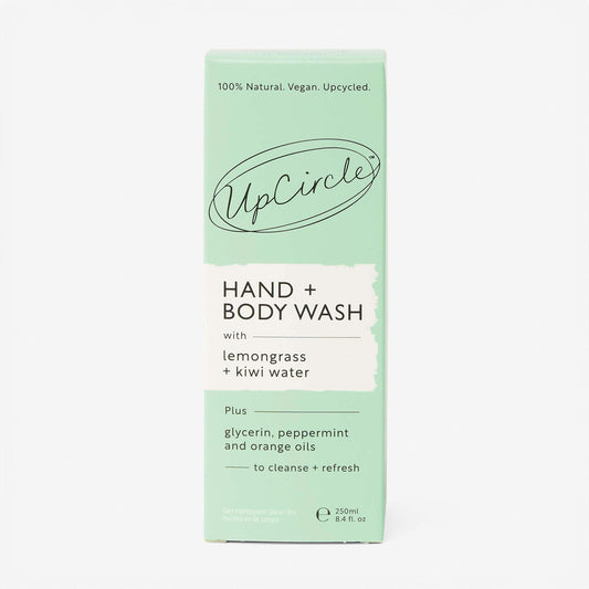 Natural Hand + Body Wash with Lemongrass | UpCircle | Triple Verified Clean | Daily Ritual Lab