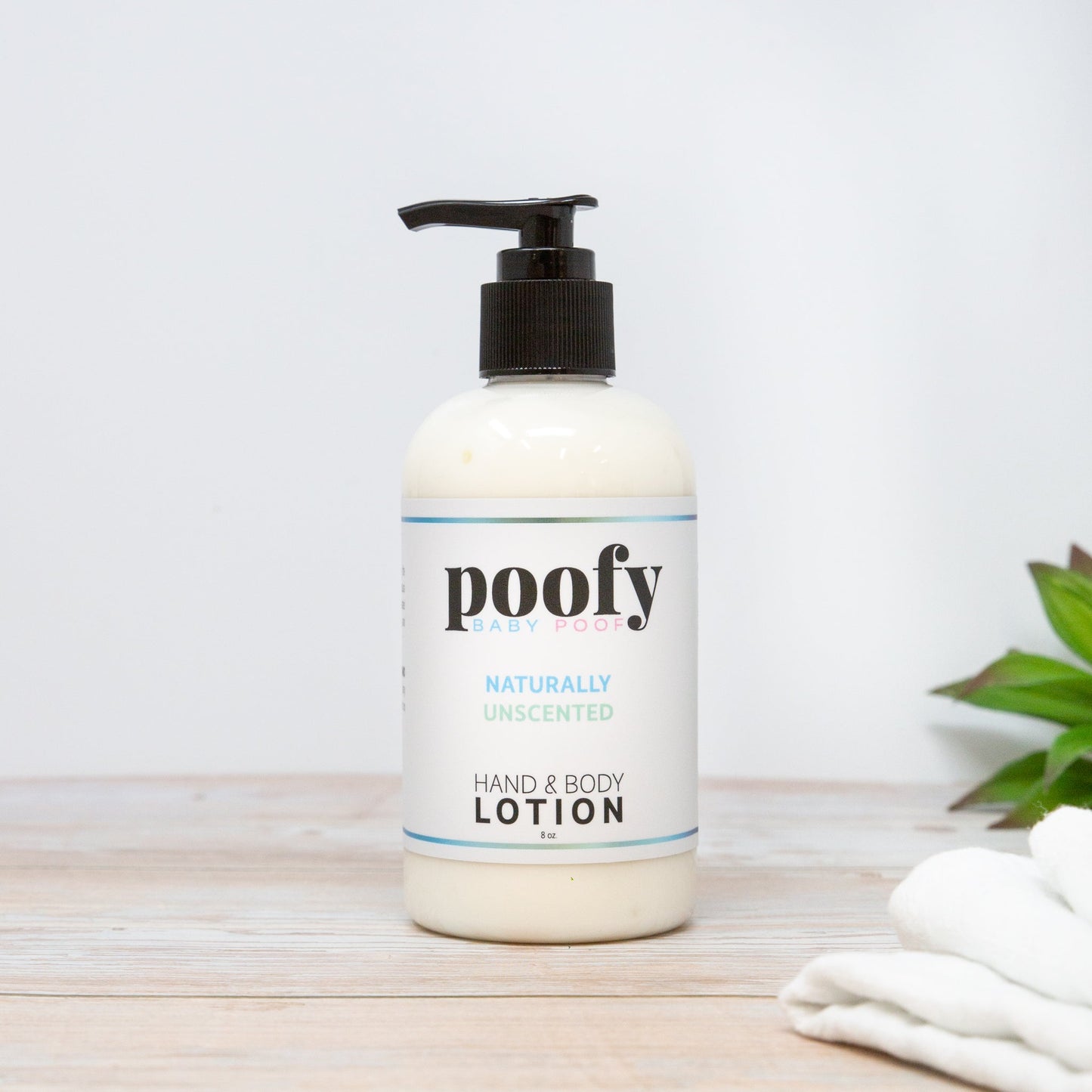 Baby Lotion Naturally Unscented | Poofy Organics | Triple Verified Cle