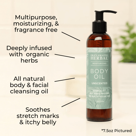 Unscented Body & Facial Cleansing Oil | Ora's Amazing Herbal | Double Verified Clean | Daily Ritual Lab