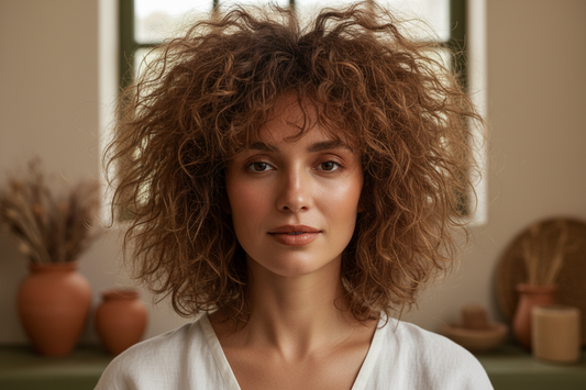 Hair products make hair look shiny not healthy