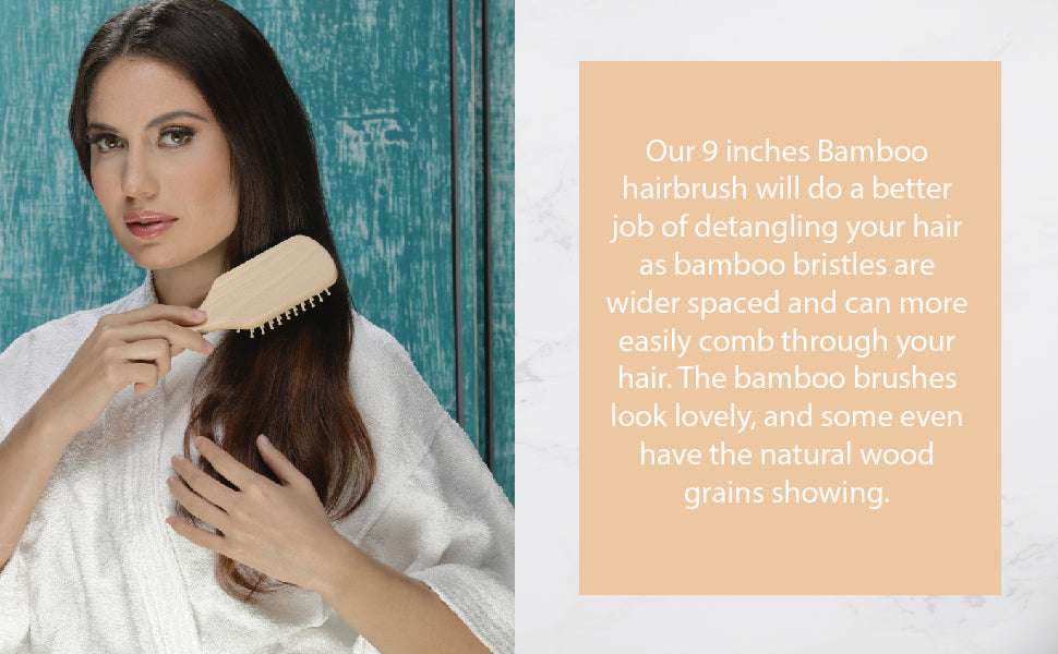 Wooden Detangling Hair Brush-2