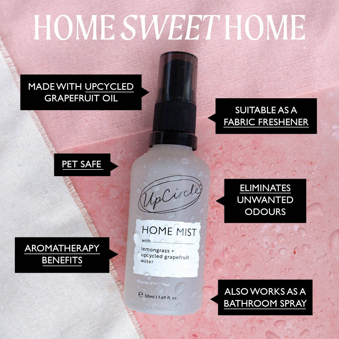 Home Mist with Lemongrass + Grapefruit | UpCircle | Triple Verified Clean | Daily Ritual Lab