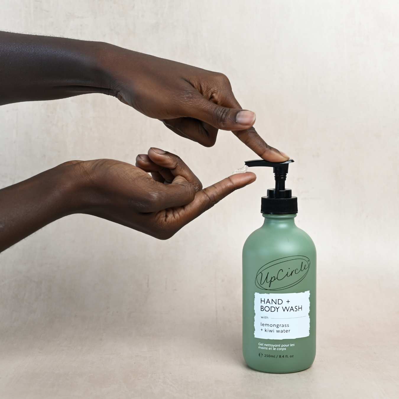 Natural Hand + Body Wash with Lemongrass | UpCircle | Triple Verified
