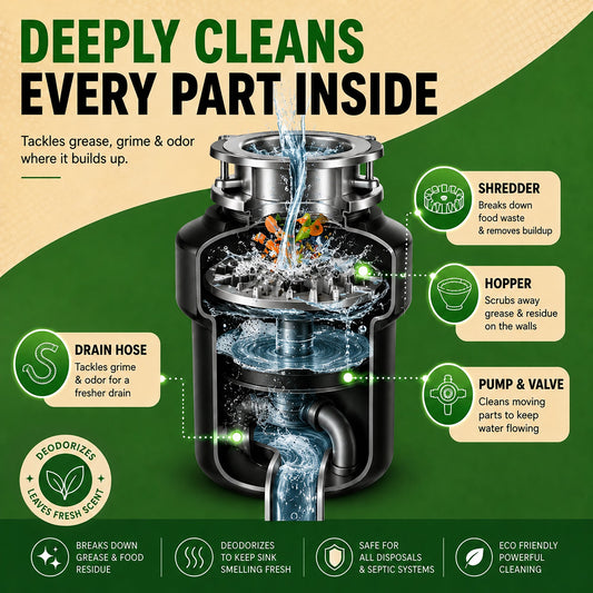 Garbage Disposal Cleaner & Deodorizer Tablets | Renuv | AI-Verified Cl