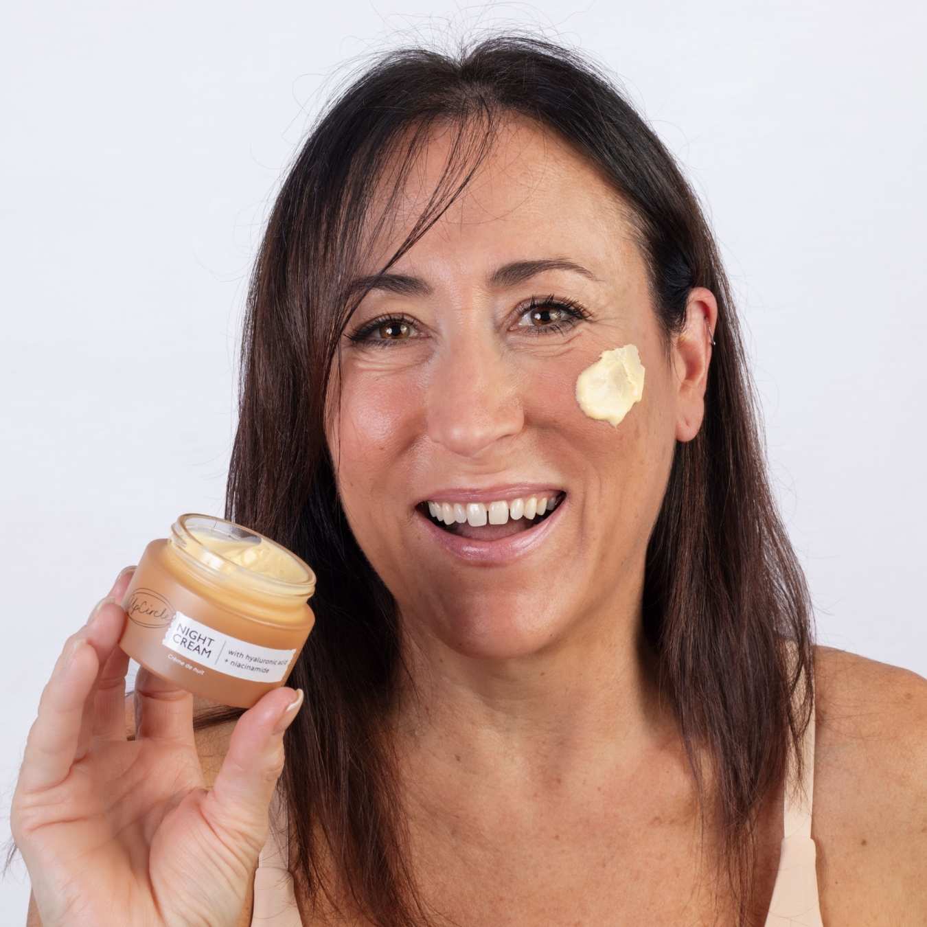 Night Cream with Hyaluronic Acid + Niacinamide | UpCircle | Triple Ver