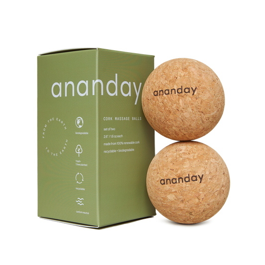 Cork Massage Ball Set | Ananday | AI-Verified Clean | Daily Ritual Lab