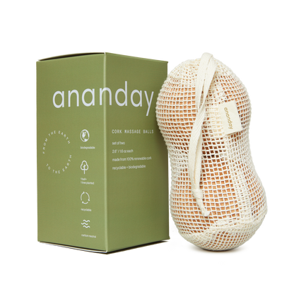 Cork Massage Ball Set | Ananday | AI-Verified Clean | Daily Ritual Lab