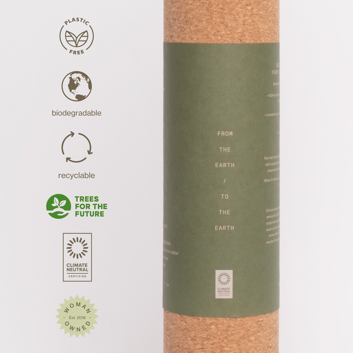 Ananday Cork Yoga Mat | Ananday | AI-Verified Clean | Daily Ritual Lab