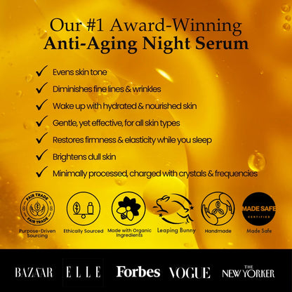 Night Bakuchiol Serum | Sagrada BioSkincare | Triple Verified Clean |