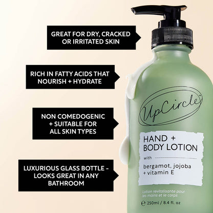 Hand + Body Lotion with Bergamot Water | UpCircle | Triple Verified Clean | Daily Ritual Lab
