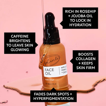 Organic Face Oil with Coffee Extact - Travel Size | UpCircle | Triple