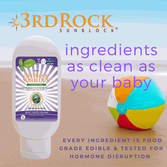3rd Rock Sunblock® For Infants - All Natural Infant Sunscreen - Zinc Oxide SPF 35 | 3rd Rock Essentials | AI-Verified Clean | Daily Ritual Lab