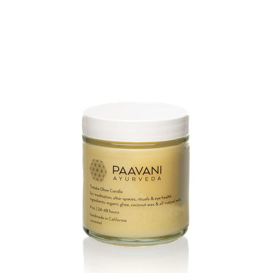 Trataka Ghee Candle | Paavani Ayurveda | AI-Verified Clean | Daily Ritual Lab