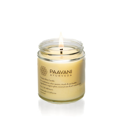 Trataka Ghee Candle | Ayurvedic Meditation Candle for Focus & Eye Health