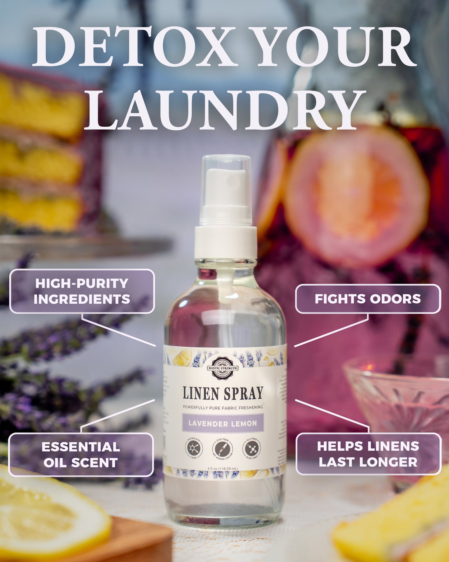 Linen Spray | Rustic Strength | AI-Verified Clean | Daily Ritual Lab