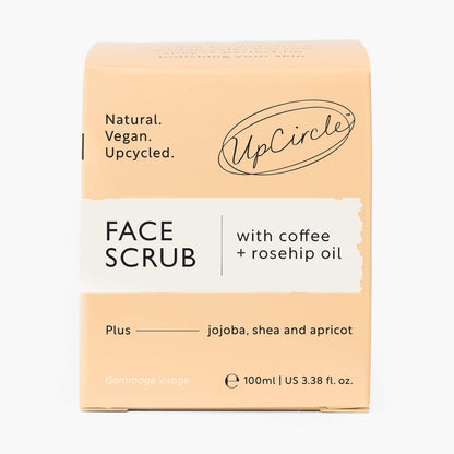 Face Scrub with Coffee + Rosehip Oil | UpCircle | Triple Verified Clea