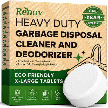 Garbage Disposal Cleaner & Deodorizer Tablets | Renuv | AI-Verified Cl
