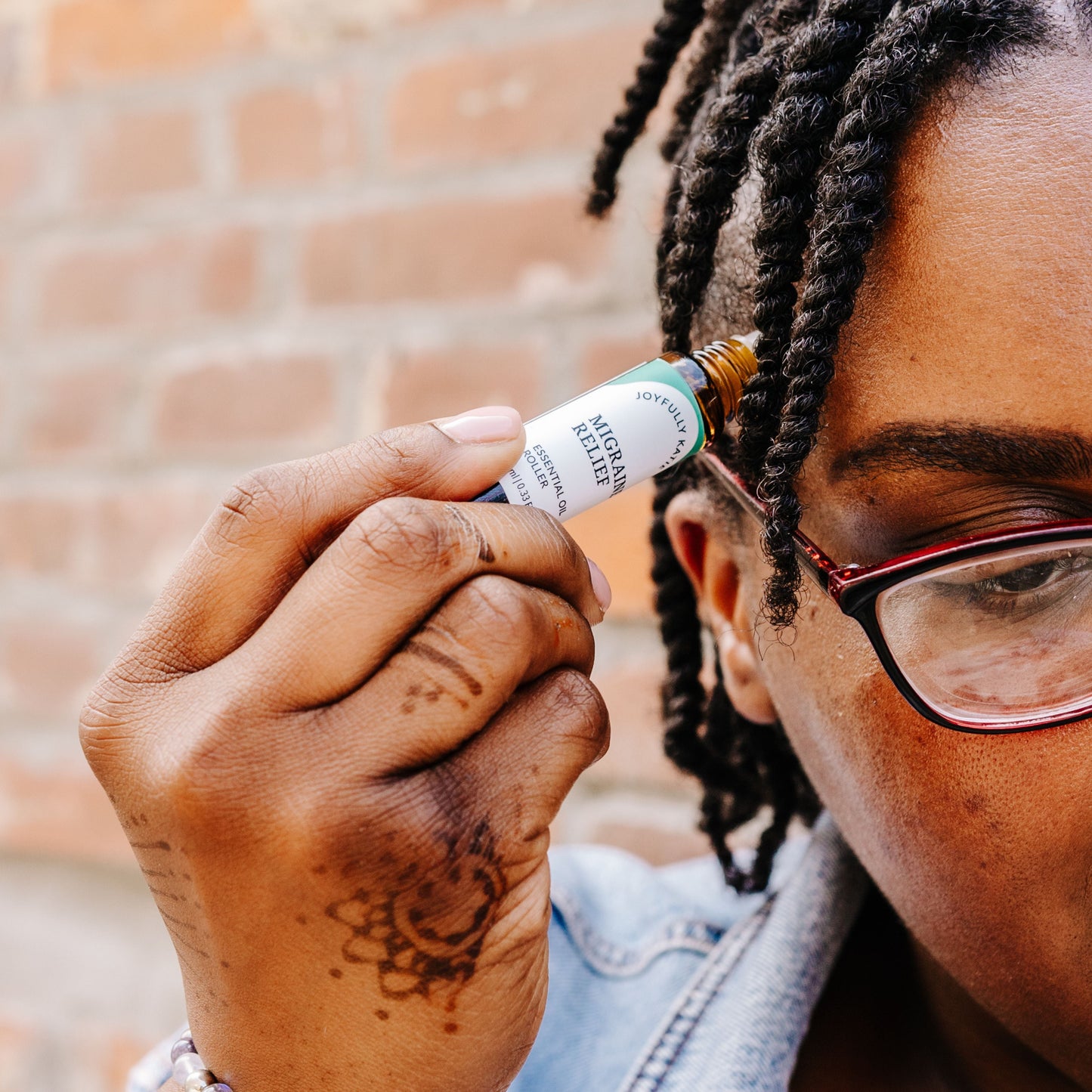 Migraine Relief Essential Oil Roller | Joyfully Katie | AI-Verified Cl