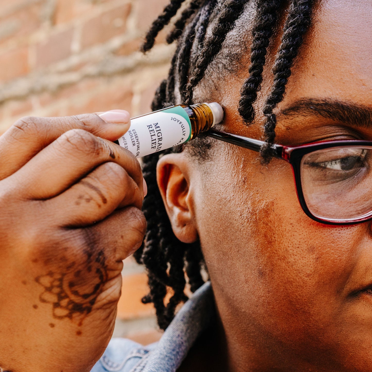 Migraine Relief Essential Oil Roller | Joyfully Katie | AI-Verified Cl