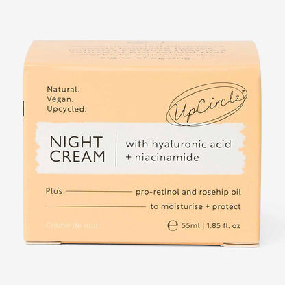 Night Cream with Hyaluronic Acid + Niacinamide | UpCircle | Triple Ver