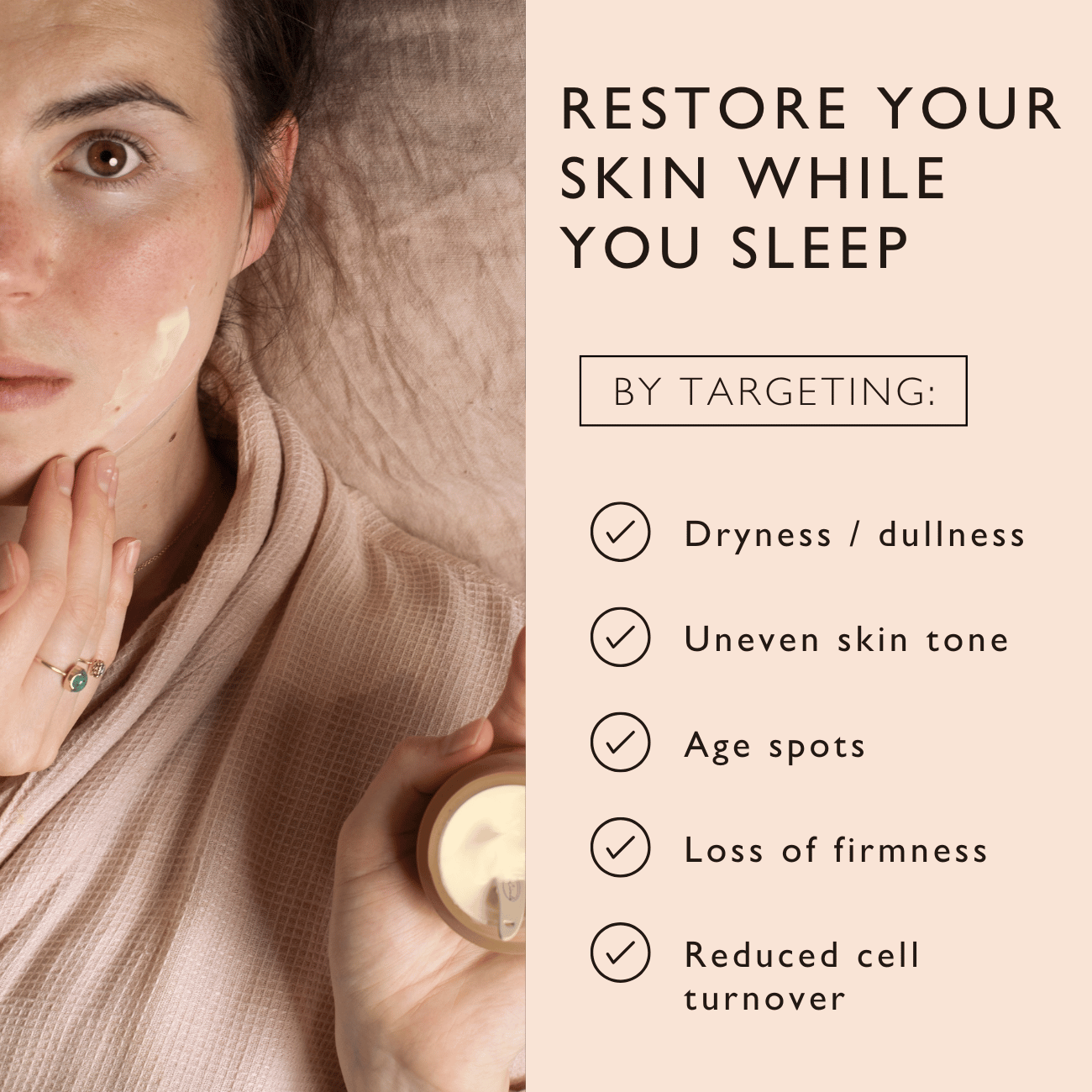 Night Cream with Hyaluronic Acid + Niacinamide | UpCircle | Triple Ver