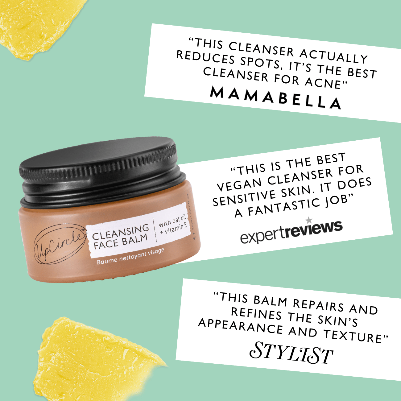 Cleansing Face Balm with Oat Oil + Vitamin E - Travel Size | UpCircle