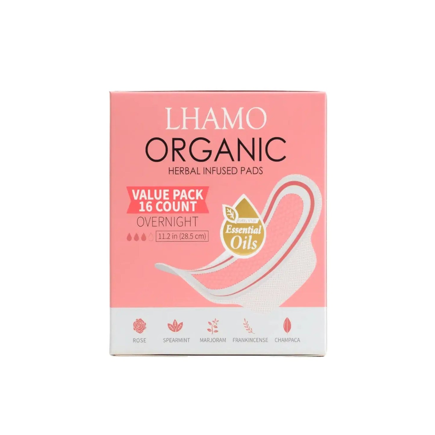 Pure Care Organic Herbal Infused Pads - Overnight | Lhamo Pad | AI-Ver