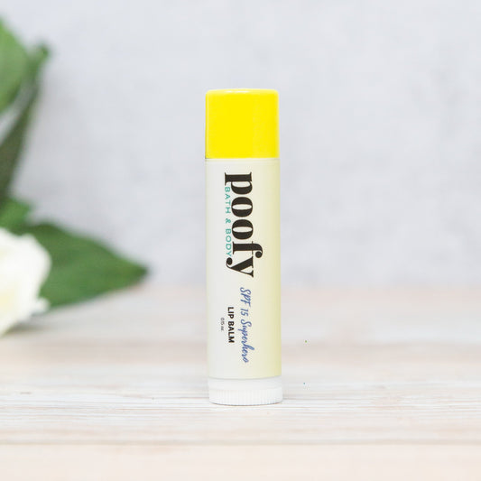 SPF Superhero Lip Balm SPF 15 | Poofy Organics | Triple Verified Clean