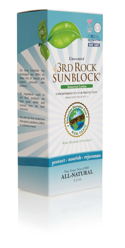 3rd Rock Sunblock® Sunscreen Lotion - Unscented - Zinc Oxide SPF 35 |