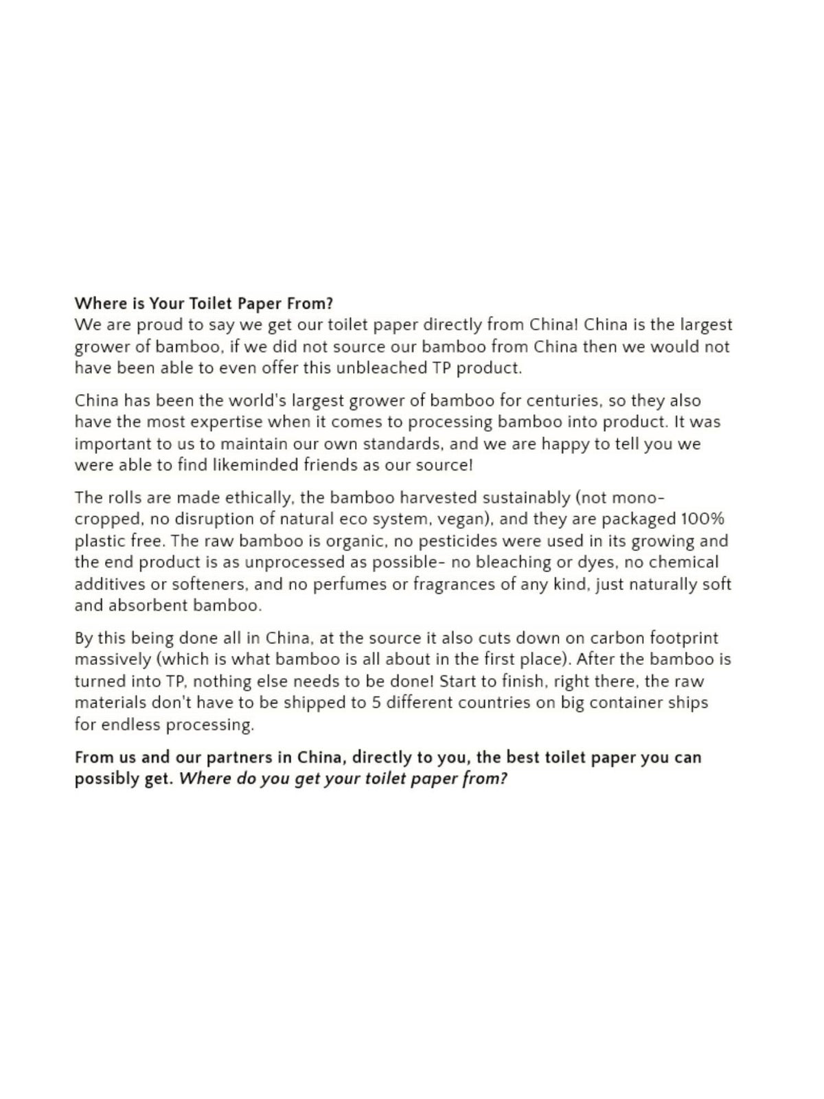 Panda Eco Paper | Rustic Strength | AI-Verified Clean | Daily Ritual Lab