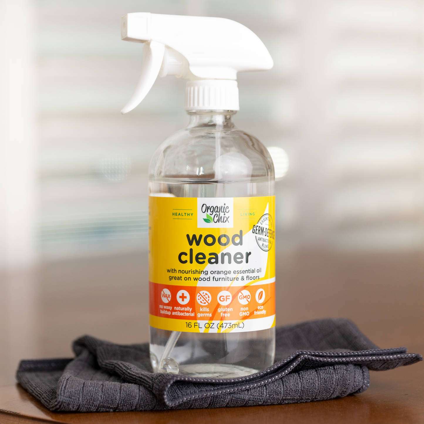 Natural Non-Toxic Wood Cleaner | Organic Chix | Double Verified Clean