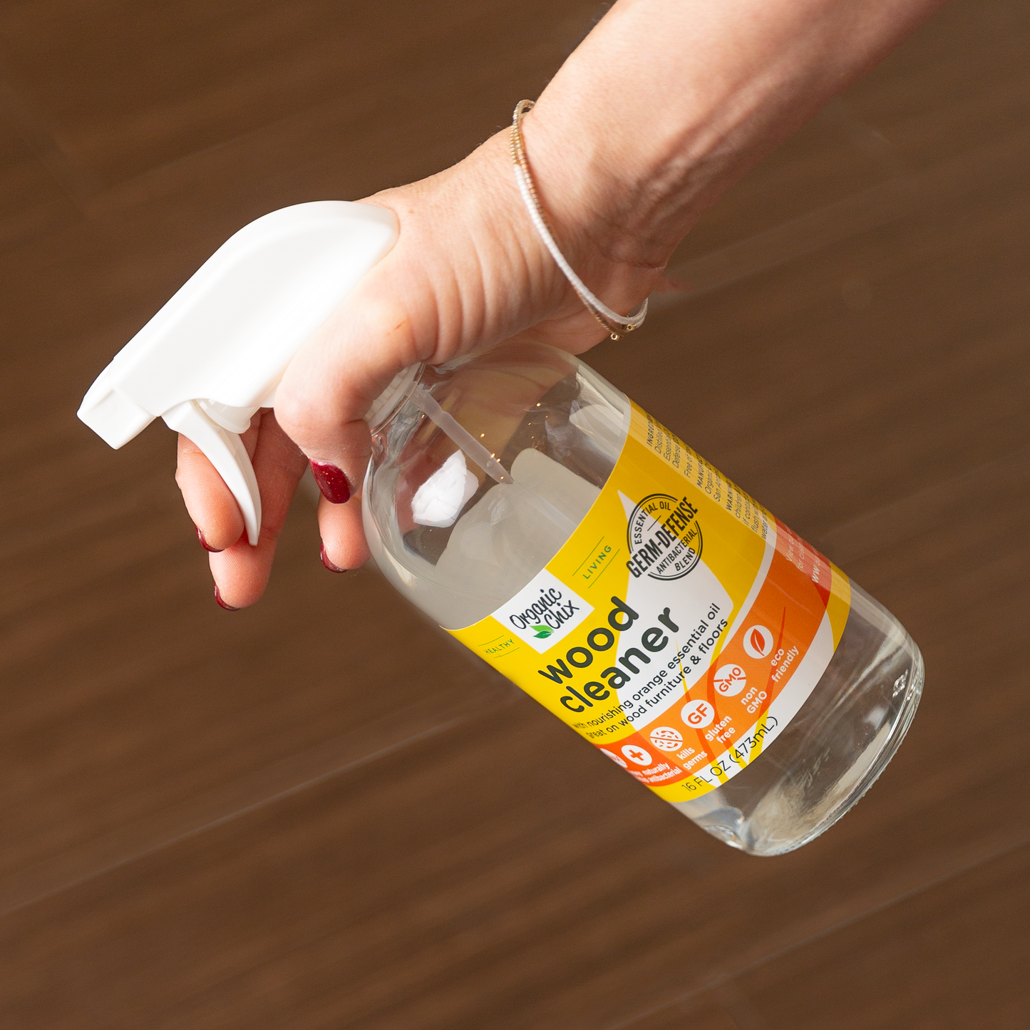 Natural Non-Toxic Wood Cleaner | Organic Chix | Double Verified Clean