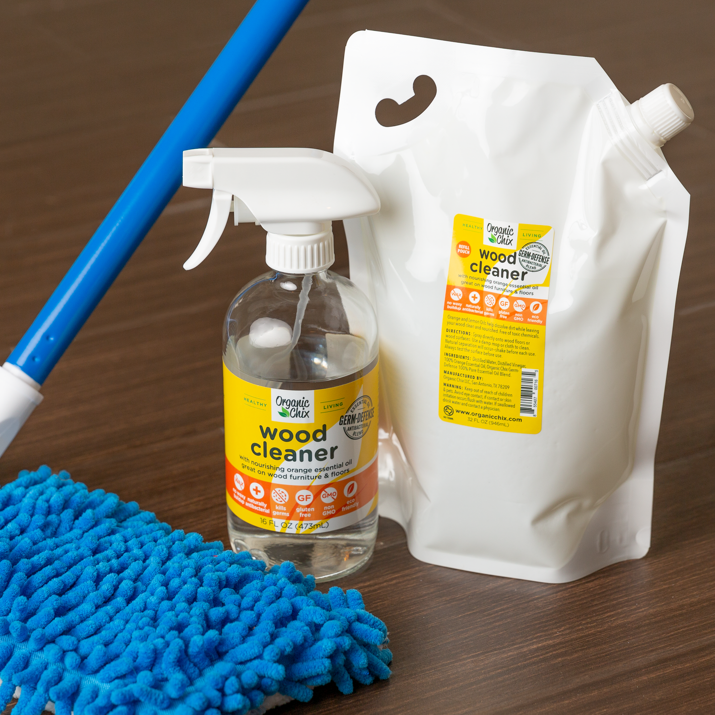 Natural Non-Toxic Wood Cleaner | Organic Chix | Double Verified Clean