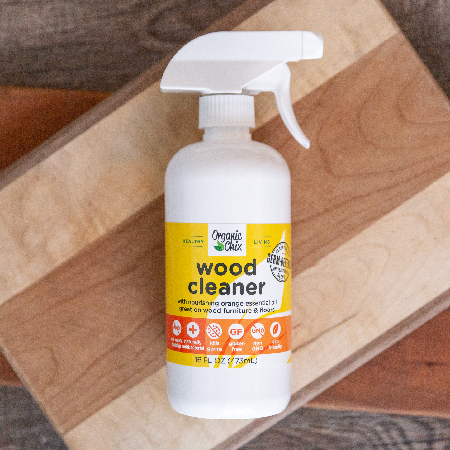 Natural Non-Toxic Wood Cleaner | Organic Chix | Double Verified Clean