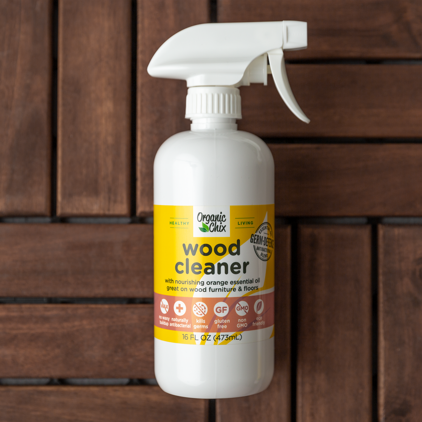 Natural Non-Toxic Wood Cleaner | Organic Chix | Double Verified Clean