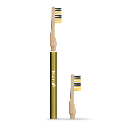 Revolve Manual Toothbrush with Replaceable Head - Save the Bees | Mama