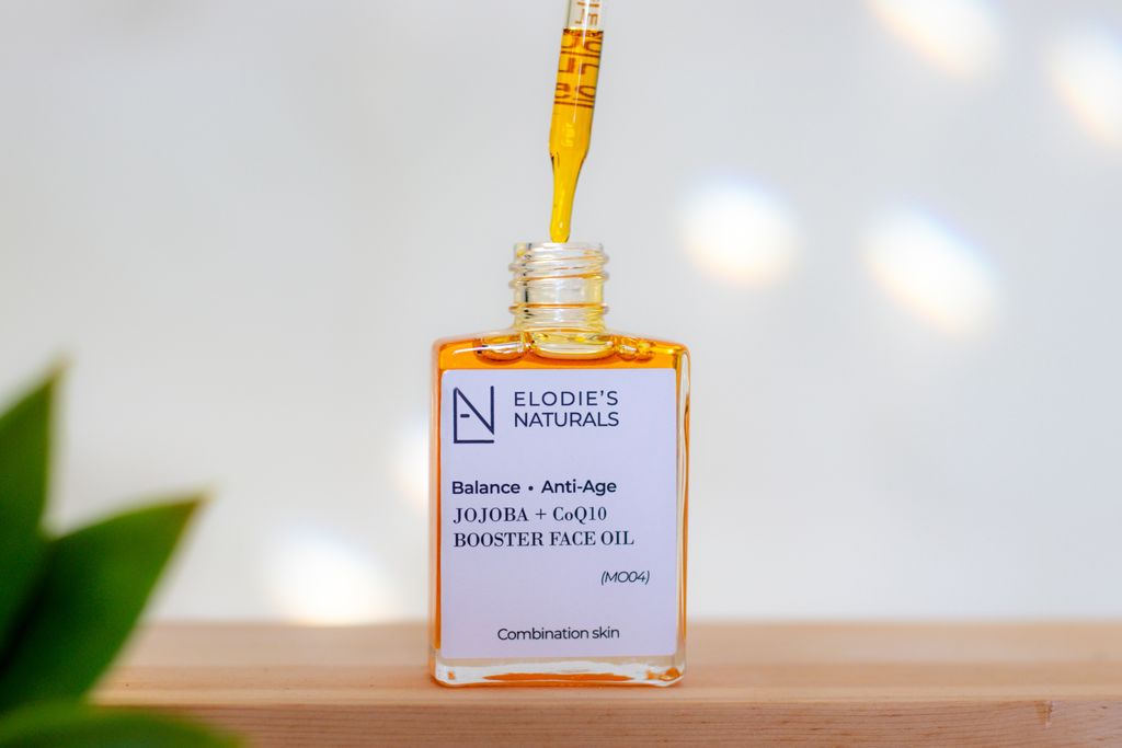 Jojoba CoQ10 Booster Face Oil Serum | Elodies Naturals | AI-Verified Clean | Daily Ritual Lab