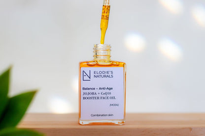 Jojoba CoQ10 Booster Face Oil Serum | Elodies Naturals | AI-Verified Clean | Daily Ritual Lab