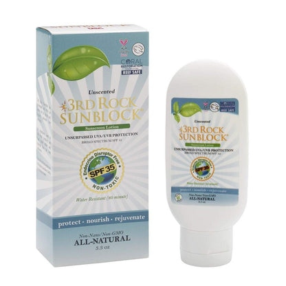 3rd Rock Sunblock® Sunscreen Lotion - Unscented - Zinc Oxide SPF 35 |