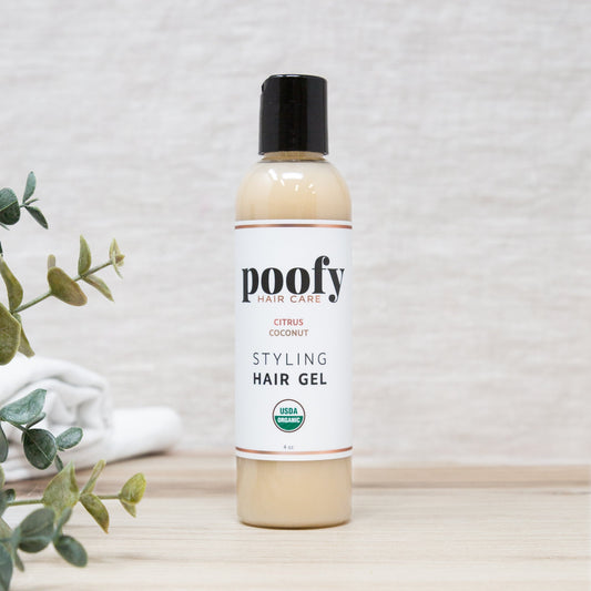 Citrus Coconut Styling Hair Gel Organic | Poofy Organics | Triple Veri