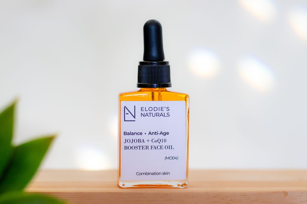 Jojoba CoQ10 Booster Face Oil Serum | Elodies Naturals | AI-Verified Clean | Daily Ritual Lab