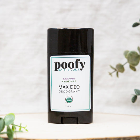 Max Deo Lavender Chamomile Deodorant Organic | Poofy Organics | Triple