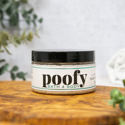 Lavender Lemon Creamy Sugar Scrub Organic | Poofy Organics | Triple Ve