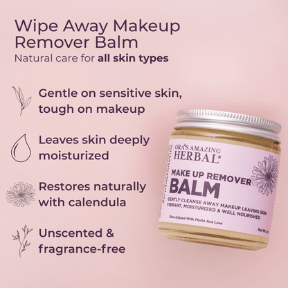 Make Up Remover Balm with Calendula, Fragrance Free | Ora's Amazing He
