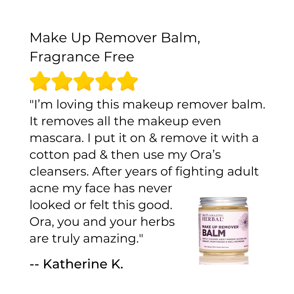 Make Up Remover Balm with Calendula, Fragrance Free | Ora's Amazing He