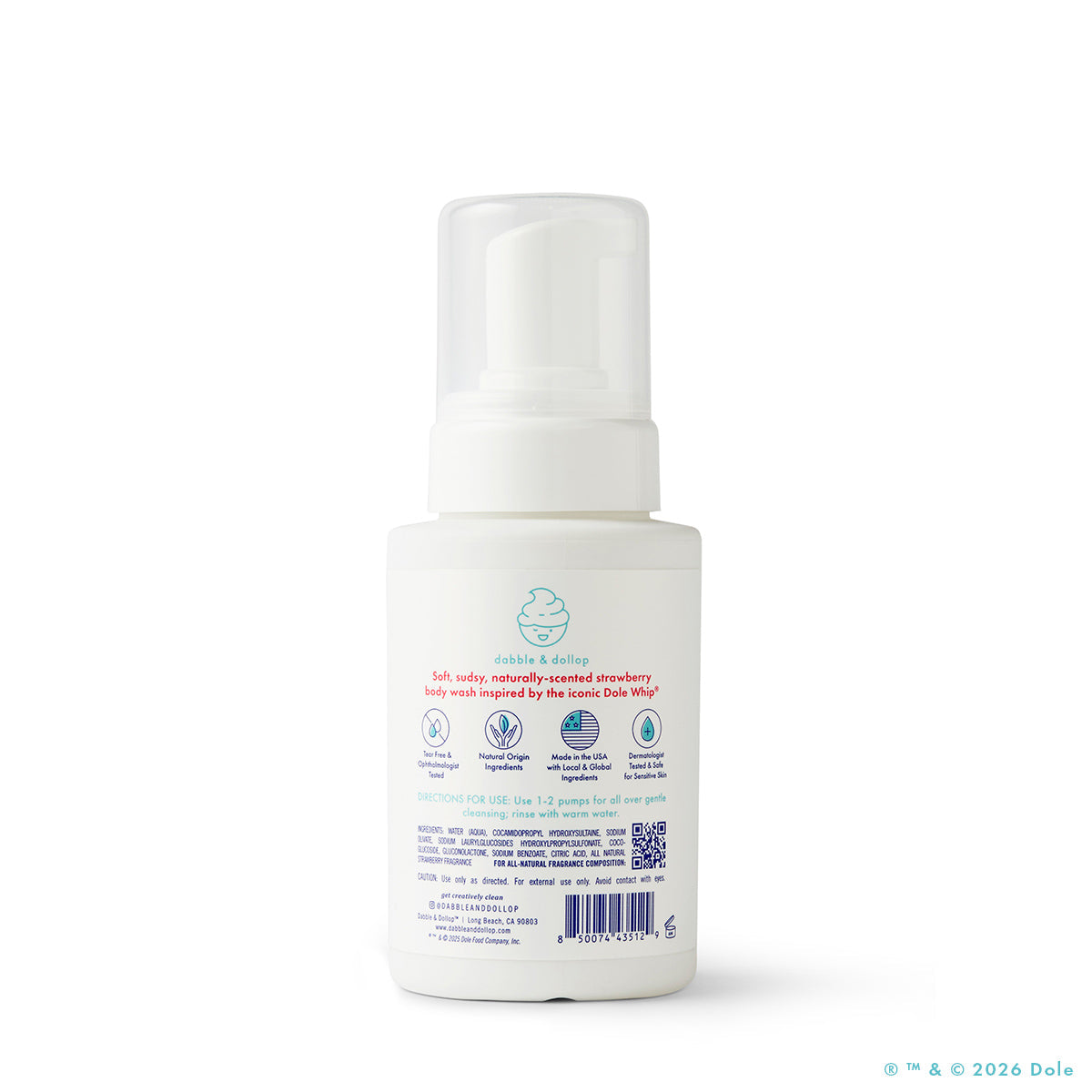 Dole Whip® Strawberry Foaming Body Wash | Dabble & Dollop | Triple Ver