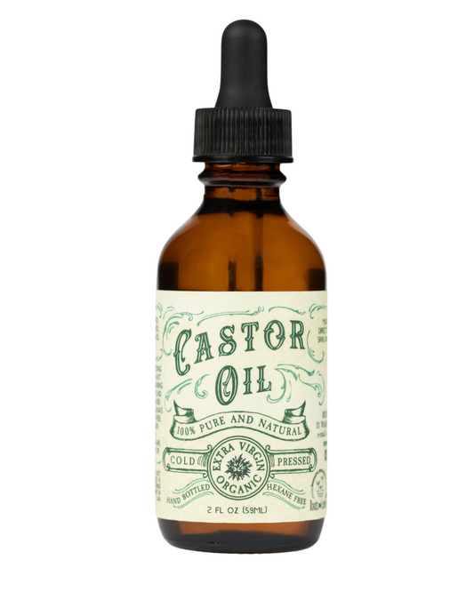 Organic Cold Pressed Hexane Free Castor Oil 2 oz | Roots and Leaves LLC | Double Verified Clean | Daily Ritual Lab